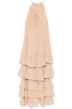 Chloé Gestuftes Maxikleid
