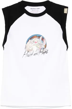 MARTINE ROSE Trägershirt mit grafischem Print