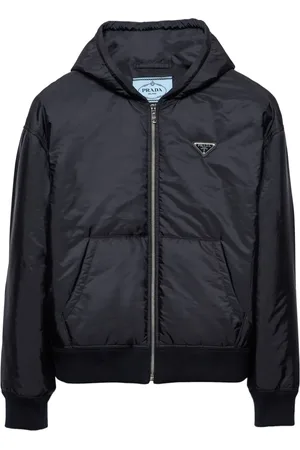 Prada Bomberjacke mit Logo-Schild