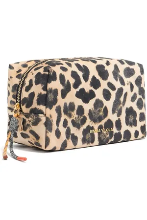 Bimba y Lola Mittelgroße Kosmetiktasche mit Leoparden-Print