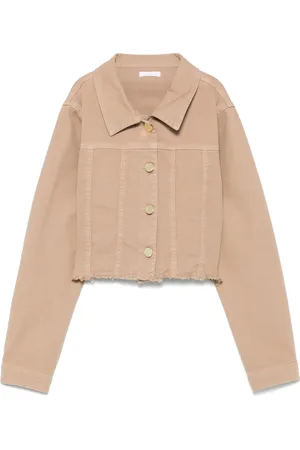 MISS GRANT Cropped-Jacke mit Rundhalsausschnitt