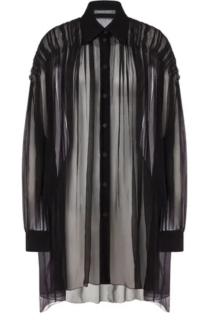 Alberta Ferretti Semi-transparentes Hemd