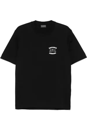 Emporio Armani T-Shirt mit Logo-Stickerei