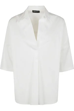DRHOPE Bluse aus Baumwolle