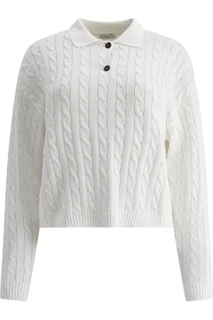 Burberry Polo-Pullover mit Zopfmuster