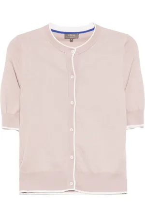 N.PEAL T-Shirt mit Knopfverschluss