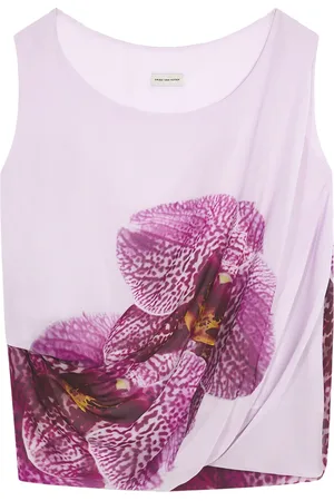 DRIES VAN NOTEN Tanktop mit Orchideen-Print