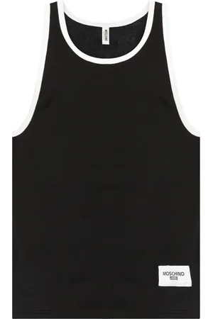 Moschino Trägershirt mit Logo-Applikation