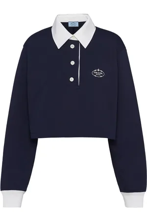 Prada Poloshirt mit Logo-Stickerei