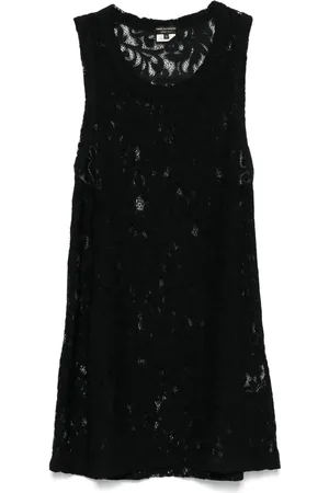 Comme des Garçons Top mit Blumenspitze