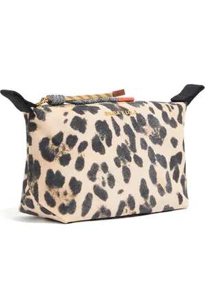 Bimba y Lola Kleine Kosmetiktasche mit Leoparden-Print