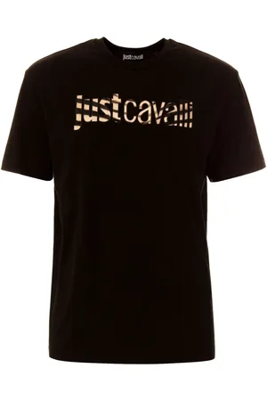 Roberto Cavalli T-Shirt mit Logo-Stickerei