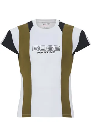 MARTINE ROSE T-Shirt in Colour-Block-Optik
