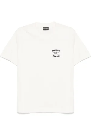 Emporio Armani T-Shirt mit Logo-Stickerei