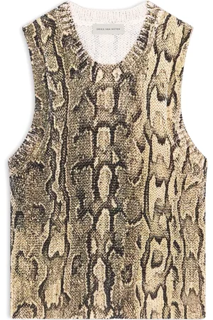 DRIES VAN NOTEN Oberteil mit Schlangen-Print