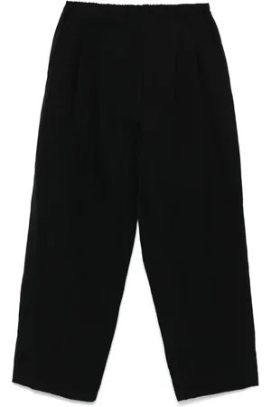 stein Hose mit weitem Bein aus Popeline