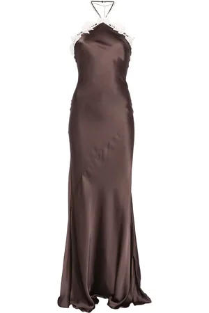 Patrizia Pepe Maxikleid mit Logo-Anhänger