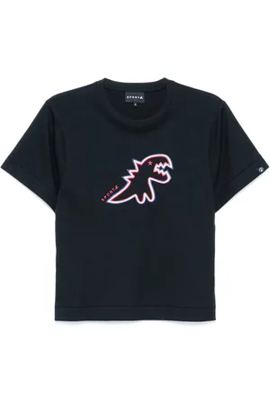 AGNÈS B. T-Shirt mit Dino-Stickerei