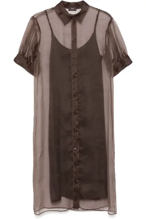 PESERICO SIGN Semi-transparentes Hemdkleid