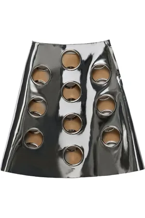 Prada Midirock im Metallic-Look