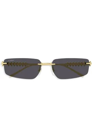Cartier Sonnenbrille mit geometrischem Gestell