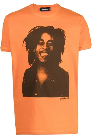 Dsquared2 T-Shirt mit Bob-Marley-Zitat
