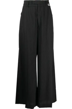 Vetements Weite Hose mit Nadelstreifen