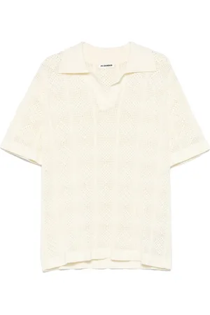 Jil Sander Gestricktes T-Shirt mit Polokragen