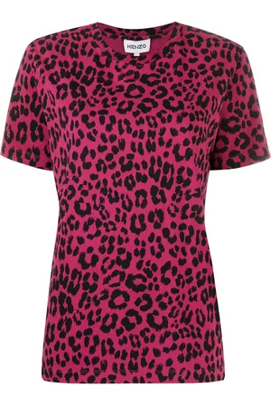 Kenzo T-Shirt mit Leoparden-Print
