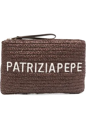 Patrizia Pepe Clutch mit Logo-Stickerei