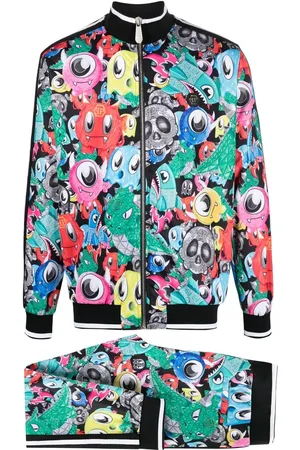 Philipp Plein Jogginganzug mit Cartoon-Print