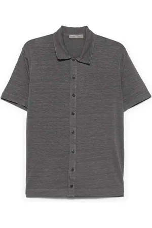 Daniele Fiesoli Poloshirt mit Slub-Textur