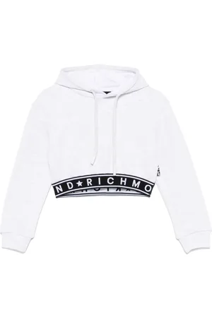 John Richmond Hoodie mit Logo-Bund