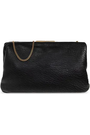 Saint Laurent Clutch mit Logo-Gravur