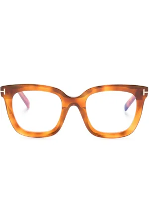 Tom Ford Eckige Brille in Schildpattoptik