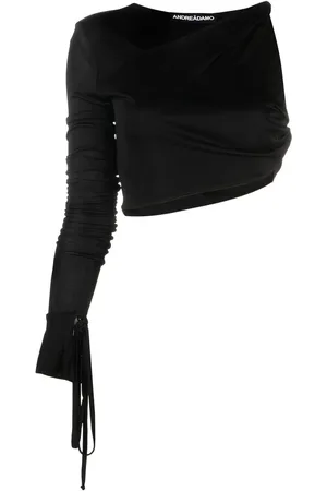 ANDREADAMO One-Shoulder-Top mit Knotendetail
