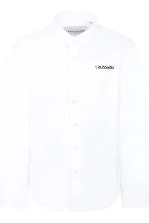 Trussardi Hemd mit Logo-Stickerei