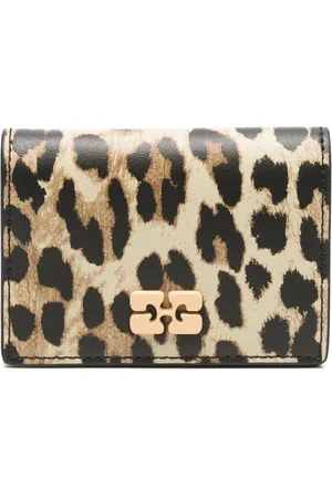 Ganni Portemonnaie mit Leoparden-Print