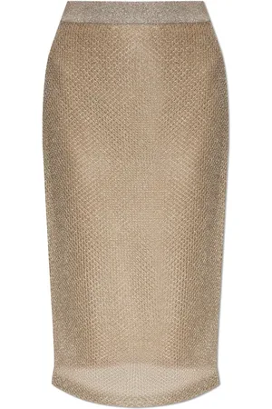 Tory Burch Midirock mit Metallic-Effekt
