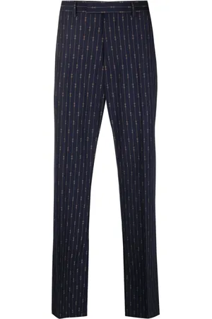 Gucci Gerade Hose mit Horsebit-Print