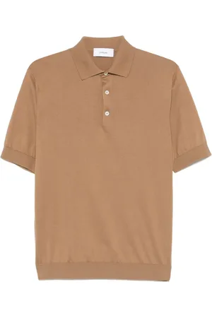 LARDINI Fein gestricktes Poloshirt