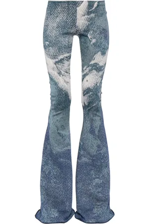 Roberto Cavalli Ausgestellte Jacquard-Hose