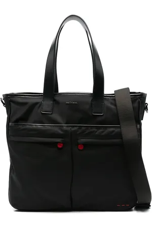 Kiton Shopper mit Logo-Schild