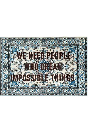 SELETTI We Need People Rug