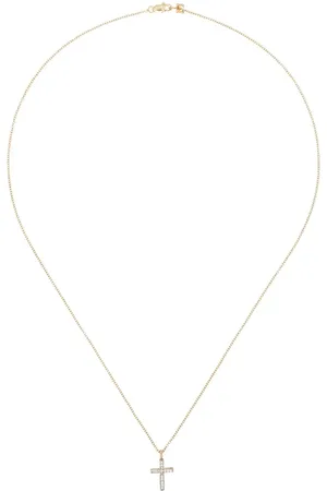 Mateo 14kt Goldhalskette mit Diamanten