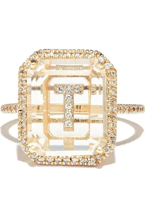 Mateo 14kt Gelbgoldring mit Diamanten
