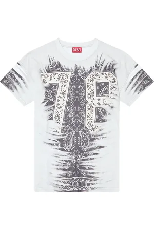 Diesel T-Shirt mit Bandana-Print