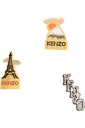 Kenzo Set aus drei Anstecknadeln mit Logo
