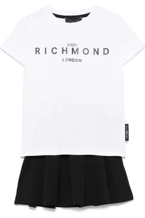 John Richmond Set aus Top und Rock mit Logo