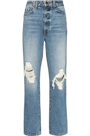 Khaite The Abigail Straight-Leg-Jeans